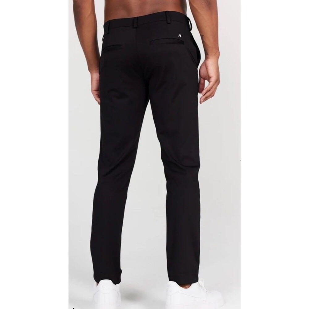 Redvanly Bradley Pull-On Trouser Men L Tuxedo Black Golf 4-Way Stretch NWT $160 - Picture 2 of 12